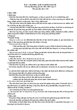 Bài 7: Sulfuric acid và muối sulfate | Giáo án Hóa 11 Chân trời sáng tạo