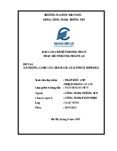 Báo cáo Chuyên đề: Game Cờ Caro bằng Giải thuật Minimax - Tổng quan AI | Đại học Điện lực