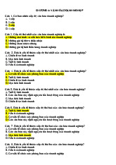 Trắc nghiệm Chương 4: Văn Hóa Doanh Nghiệp - Văn hóa kinh doanh | Đại học Kinh tế kỹ thuật công nghiệp
