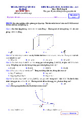 Đề giữa kỳ 2 Toán 11 năm 2024 – 2025 trường THPT Nguyễn Huệ – Huế có đáp án
