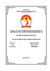 Bài kiểm tra điều kiện học phần phương pháp nghiên cứu khoa học | Học viện Hành chính Quốc gia
