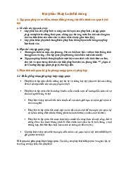 Bài tập học phần Pháp Luật Đại Cương | Đại Học Hà Nội