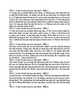 Viết 4 - 5 câu về một mùa em yêu thích | Tập làm văn lớp 2 | Cánh diều