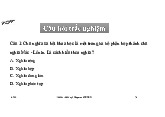 Câu hỏi trắc nghiệm Chương 1 - Chủ Nghĩa Xã hội khoa học | Đại học Tôn Đức Thắng