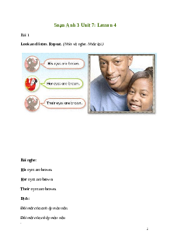 Tiếng Anh lớp 3 Unit 7: Lesson 4 trang 119 Explore Our World