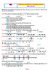 Bộ 10 Đề Ôn Tập Cuối Học Kỳ 1 Toán 10 Năm 2025-2026 Có Đáp Án