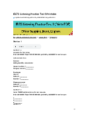 Ielts Listening Practice Test 9 Printable -  Ielts Writing | Trường Đại học Sư Phạm Hà Nội