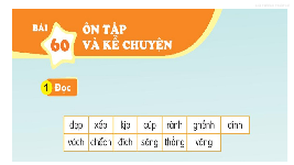 Giáo án điện tử Tiếng việt 1 bài 81 Cánh diều: Ôn tập và kể chuyện