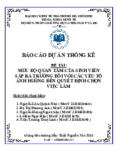 Bài tiểu luận thống kê cuối kỳ