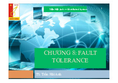 Bài giảng Chương 8: Fault Tolerance môn Các hệ thống phân tán và ứng dụng | Trường Đại học Bách Khoa Hà Nội