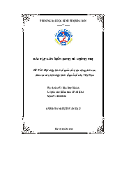 Hội nhập kinh tế quốc tế và tác động tích cực, tiêu cực của hội nhập kinh tế quốc tế của Việt Nam | Đại học Kinh Tế Quốc Dân