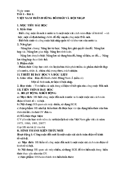 Giáo án Địa lí 12 theo công văn 5512 học kì 1