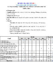 Đề thi học kỳ 1 môn Khoa học tự nhiên lớp 6 năm học 2024 - 2025 - Đề số 1 | Bộ sách Kết nối tri thức