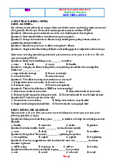 Đề Ôn Tập Giữa Học Kỳ 1 Anh 10 Global 2025-2026 Có Đáp Án File Nghe-Đề 4