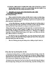 Xây Dựng Chiến Lược Marketing Mix Cho Cửa Hàng Gà Rán Hàn Quốc | Môn Chiến lược maketing - Đại học Tài nguyên và Môi trường Hà Nội