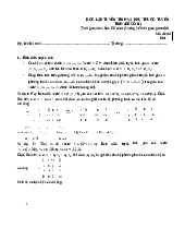 Bài 3 Độc lập tuyến tính và phụ thuộc tuyến tính | Đại học Sư phạm Kỹ thuật Thành phố Hồ Chí Minh