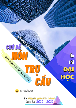 Chủ đề khối nón – khối trụ – khối cầu ôn thi tốt nghiệp THPT môn Toán Toán 12