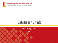 Thiết kế và quản trị cơ sở dữ liệu_Thầy Trần Việt Trung| Bài giảng môn thiết kế và quản trị cơ sở dữ liệu| Trường Đại học Bách Khoa Hà Nội