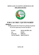 Đánh giá kết quả thực hiện kế hoạch sử dụng đất hàng năm giai đoạn 2017-2021 trên địa bàn huyện Yên Thành tỉnh Nghệ An | Môn Báo cáo thực tập tốt nghiệp - Đại học Tài nguyên và Môi trường Hà Nội