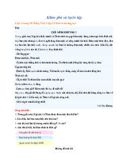 Giải SGK môn Tiếng việt 2 -  Bài 1: Quê mình đẹp nhất  | Chân trời sáng tạo