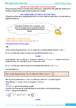 Bài giảng hàm số mũ và hàm số lôgarit Toán 11 Cánh Diều