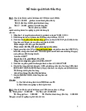 Bài tập Kế toán quá trình tiêu thụ môn Kế toán | Trường Đại học Bách Khoa Hà Nội