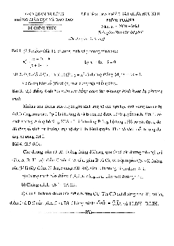 Đề thi giữa kì 2 Toán 9 năm 2020 – 2021 phòng GD&ĐT Hà Đông – Hà Nội