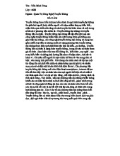 Bài Luận Về Mối Quan Hệ Giữa Truyền Thông Đại Chúng Và Liên Cá Nhân - QTC 4688