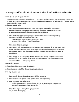 Đề cương ôn tập nhập môn luật