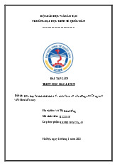 Học  thuyết hình  thái kinh  tế  -  xã  hội  và  sự  vận  dụng  của Đảng  ta ở Việt Nam hiện nay  | Bài tập lớn môn triết học mác - lênin