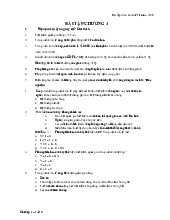 Bài tập chương 4 - Môn Kinh tế vĩ mô - Đại Học Kinh Tế - Đại học Đà Nẵng​