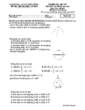 Đề giữa kỳ 1 Toán 11 năm 2024 – 2025 trường THPT Nguyễn Văn Trỗi – Khánh Hòa