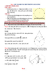 Phương Pháp Giải Hình 9 Góc Tạo Bởi Tia Tiếp Tuyến Và Dây Cung