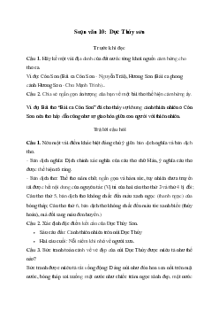Soạn bài Dục Thúy sơn - Kết nối tri thức Ngữ văn lớp 10
