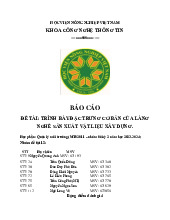 Đề tài: trình bày đặc trưng cơ bản của làng Nghề sản xuất vật liệu xây dựng môn Môi trường và lợi thế canh tranh   | Học viện Nông nghiệp Việt Nam