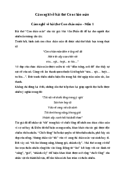 Văn mẫu lớp 6: Cảm nghĩ về bài thơ Con chào mào (2 mẫu) | Kết nối tri thức