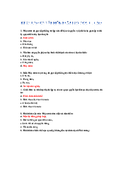 Đề cương ôn tập môn Pháp luật đại cương