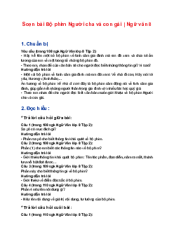 Soạn bài Bộ phim Người cha và con gái | Ngữ văn 8 sách Bài 9: Nghị luận văn học Cánh Diều