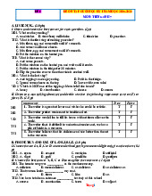 Đề Ôn Tập Cuối HK 1 Anh 7 Global 2025-2026 Có Đáp Án File Nghe-Đề 8