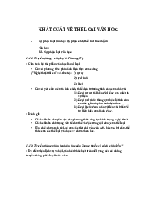 Khái quát đa dạng về thể loại lý luận văn học | Đại học Sư Phạm Hà Nội