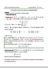 Tổng hợp về Giải Tích Hàm Nhiều Biến | Giải tích hàm | Trường Đại học Khoa học Tự nhiên, Đại học Quốc gia Hà Nội