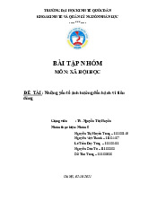 Những Yếu Tố Ảnh Hưởng Đến Hành Vi Tiêu Dùng | Môn Hành vi người tiêu dùng - Đại học Kinh Tế Quốc Dân