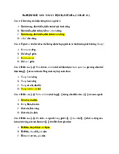 Đề cương môn Tâm lý học đại cương - Trường Đại học lao động -  xã hội.