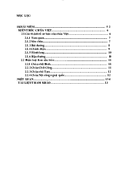 Bài tập môn học Lịch sử kiến trúc đề tài "Các thành phố cơ bản của chùa Việt"