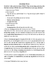 Cơ sở hình thành và giá trị đối với cách mạng Việt Nam môn Tư tưởng Hồ Chí Minh  | Trường đại học Mở Hà Nội