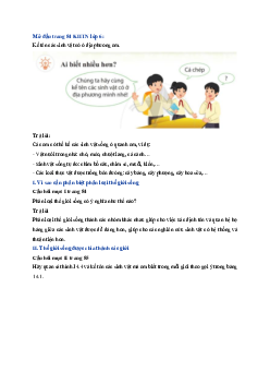 Giải sách giáo khoa môn Khoa học tự nhiên lớp 6 Bài 14: Phân loại thế giới sống | Sách Cánh Diều