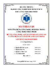 Đề cương môn Dinh dưỡng thực phẩm- Trường Đại học bách khoa - Đại học đà nẵng.