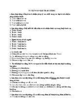 Đề cương môn Pháp luật đại cương - Trường Đại học lao động -  xã hội.