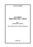 Giáo trình Triết - Triết học Mác Lênin | Trường Đại học Thủ đô Hà Nội