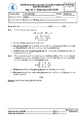 Đề thi cuối HKI học phần Vận trù học năm 2024 - 2025 | Trường Đại học Khoa học tự nhiên, Đại học Quốc gia Thành phố Hồ Chí Minh